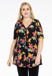Tunic flare pleated BLOOMY - black - #2