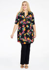 Tunic wide bottom BLOOMY - black - #1