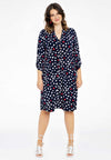 Dress grandad collar MILOU - blue - #1