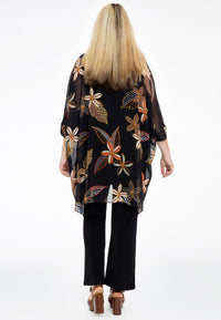 Tunic square MAYFLOWER - black - #3