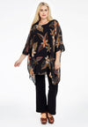Tunic square MAYFLOWER - black - #1