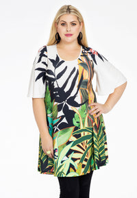 Tunic wide bottom SAFARI - ecru - #2