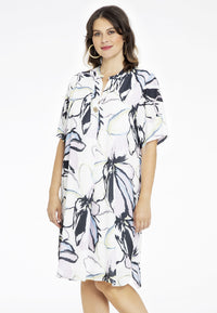 Dress grandad collar SPRING - ecru - #2