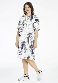 Dress grandad collar SPRING - ecru - #1