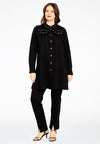 Blouse with studs INTERLOCK - black - #1