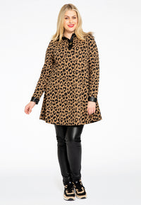Tunic jacquard LEOPARD - brown - #1