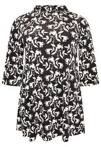 Tunic wide bottom WILLOW - black - #4