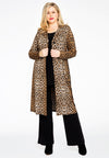 Blazer long leopard - marron