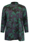 Pullover high neck CAMOUFLAGE - green - #4