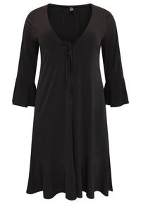 Cardigan with frill DOLCE - black - #4