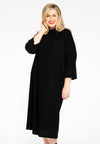 Pullover-dress RIB - black