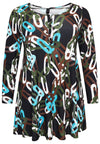 Tunic wide bottom AMY - black - #4