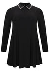 Tuniek wide bottom met strass DOLCE - black - #4