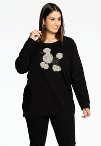 Sweater strass POODLE - black - #1