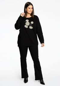 Sweater strass POODLE - black - #2