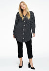 Chemisier large polkadot - Noir