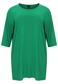 Tunic wide straight DOLCE - green - #4