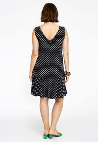 Dress lace neckline POLKADOT - black - #3
