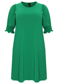 Dress puff sleeve DOLCE - green - #4