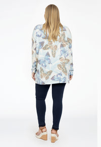 Pullover square BUTTERFLY - white - #3