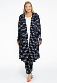 Cardigan pleated POLKADOT - blue - #1