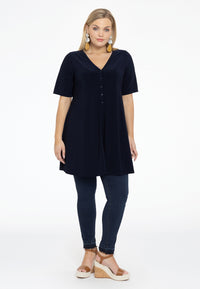 Tunic wide bottom buttoned DOLCE - blue - #2