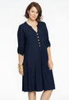Dress grandad collar CHAINS - blue - #2