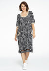 Dress short sleeves ZEBRA - black - #1