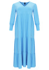 Dress frilled long DOLCE - light blue - #3