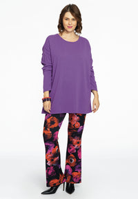 Pull square cashmere - purple - #1