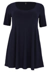 Tunique avec cou profond wide bottom DOLCETunic wide bottom deep neck DOLCE - blue - #4