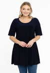 Tunic wide bot short sl. dolce - bleu