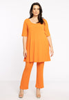 Tunic wide bot short sl. dolce - Orange