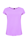 T-shirt cap sleeves COTTON - light purple - #4