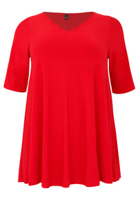 Tunic Swing short sleeve DOLCE - red - #4