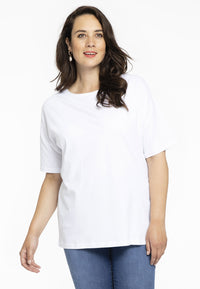 T-shirt wide COTTON - white - #1