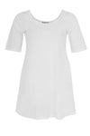 Tunic wide bottom COTTON - white - #3