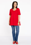 Tunic flare short sl COTTONTunic flare COTTON - red - #2