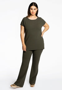 T-Shirt wide DIAGONAL - green - #2