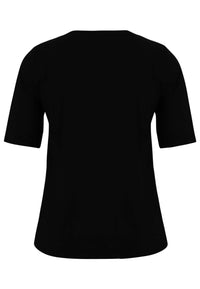 T-shirt A-line VISCOSE - black - #5