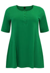 Tunic flare fit COTTON - green - #3