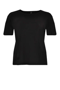 Shirt wide short sl VI/EAT-shirt VISCOSE - black - #4