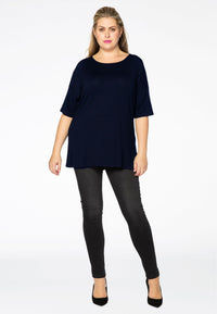 Shirt wide short sl VI/EAT-shirt VISCOSE - blue - #2