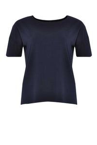 Shirt wide short sl VI/EAT-shirt VISCOSE - blue - #4
