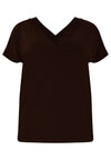 T-shirt double col en V DOLCET-shirt v-neck DOLCE - brown - #3