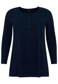 Tunic flare buttons COTTON - blue - #3