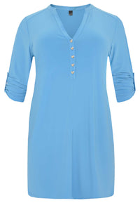 Tunic DOLCE grandad collar - light blue - #4