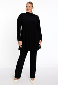 Tunic with col wide bottom - black - #2