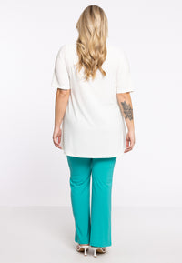 Trousers bootleg DOLCE - turquoise - #2