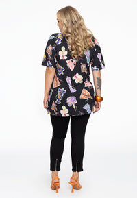 Jeans 7/8 leg zipper - black - #3